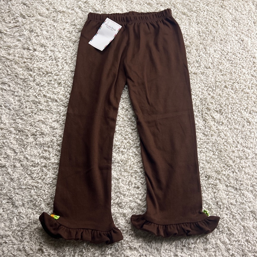 LITTLE GIRLS PETUNIA PETALS MONAGHAN FALL BOW EMBELLISHED PULL ON PANTS NWT SZ4 - Picture 2 of 8